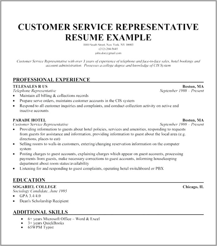 Free Customer Service Supervisor Resume Samples