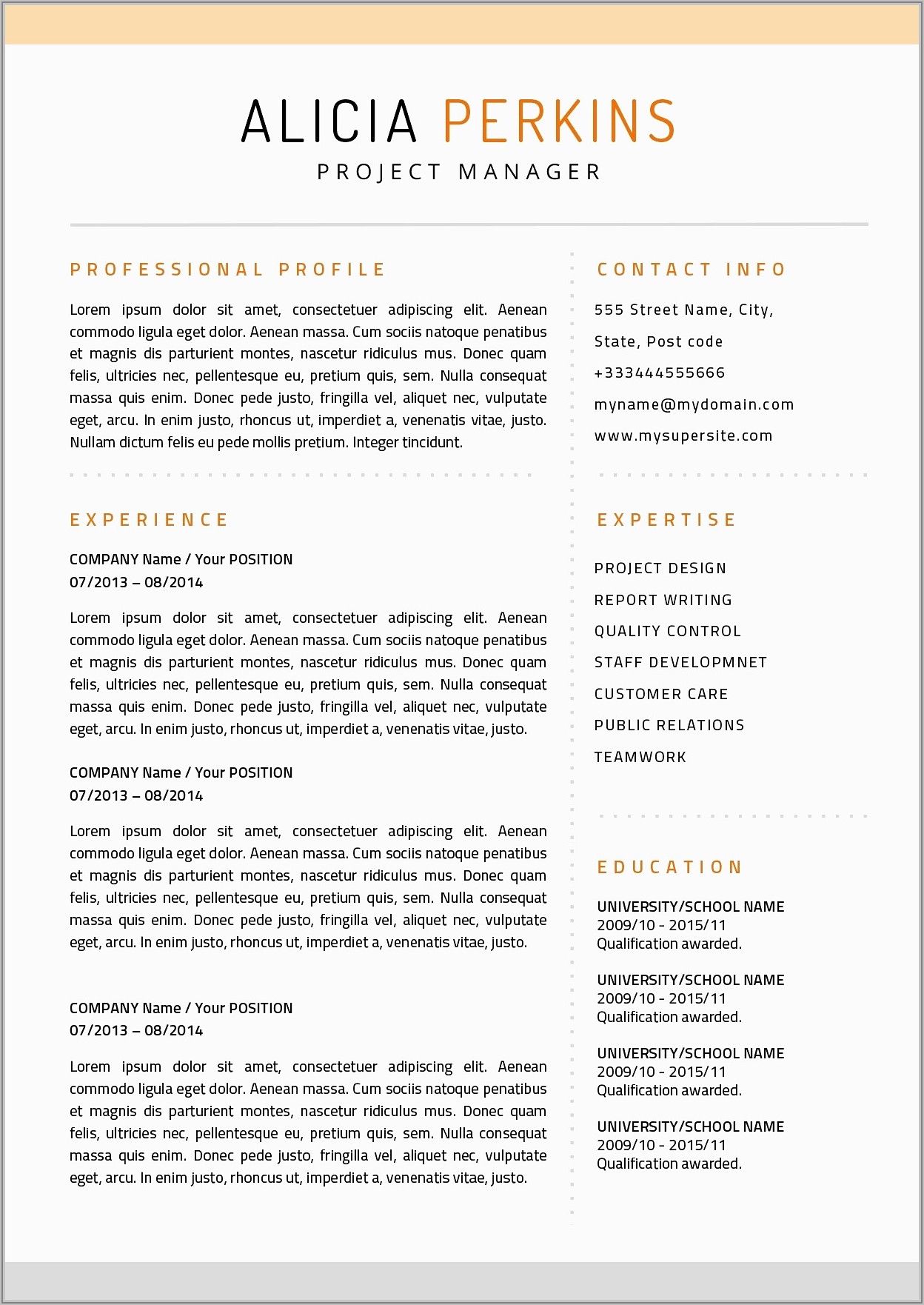 Free Cv Template Apple Pages