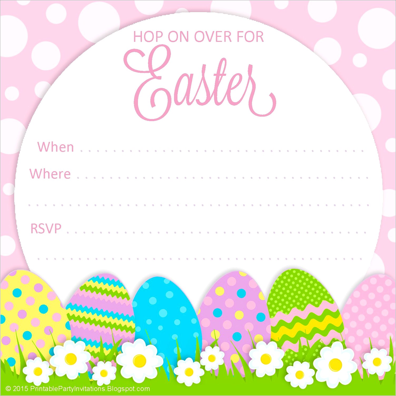 Free Easter Lunch Invitation Template