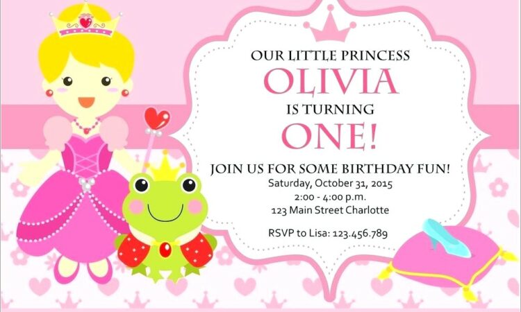 Free Editable Disney Princess Birthday Invitations