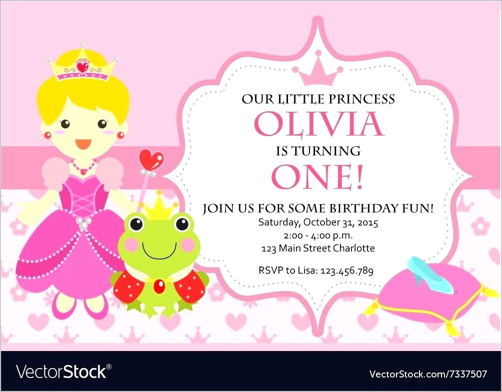 Free Editable Disney Princess Birthday Invitations