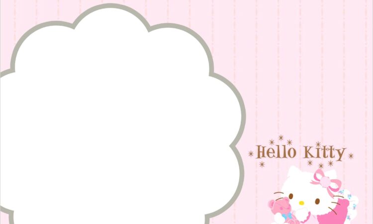 Free Editable Hello Kitty Invitations