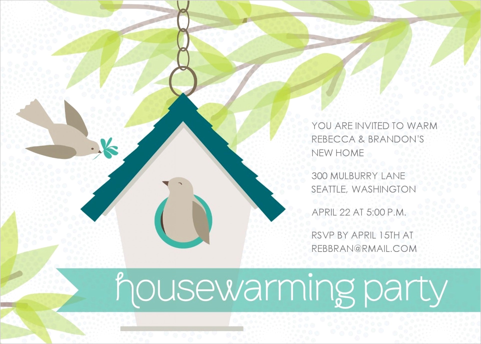 Free Editable Housewarming Invitations