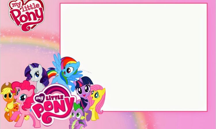 Free Editable My Little Pony Invitations