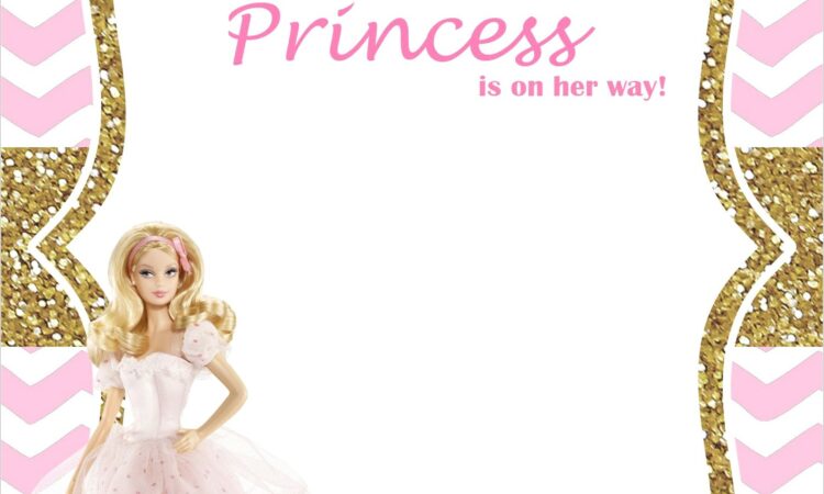 Free Editable Princess Invitations