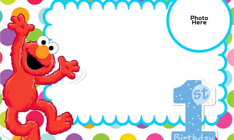 Free Elmo Birthday Invitations