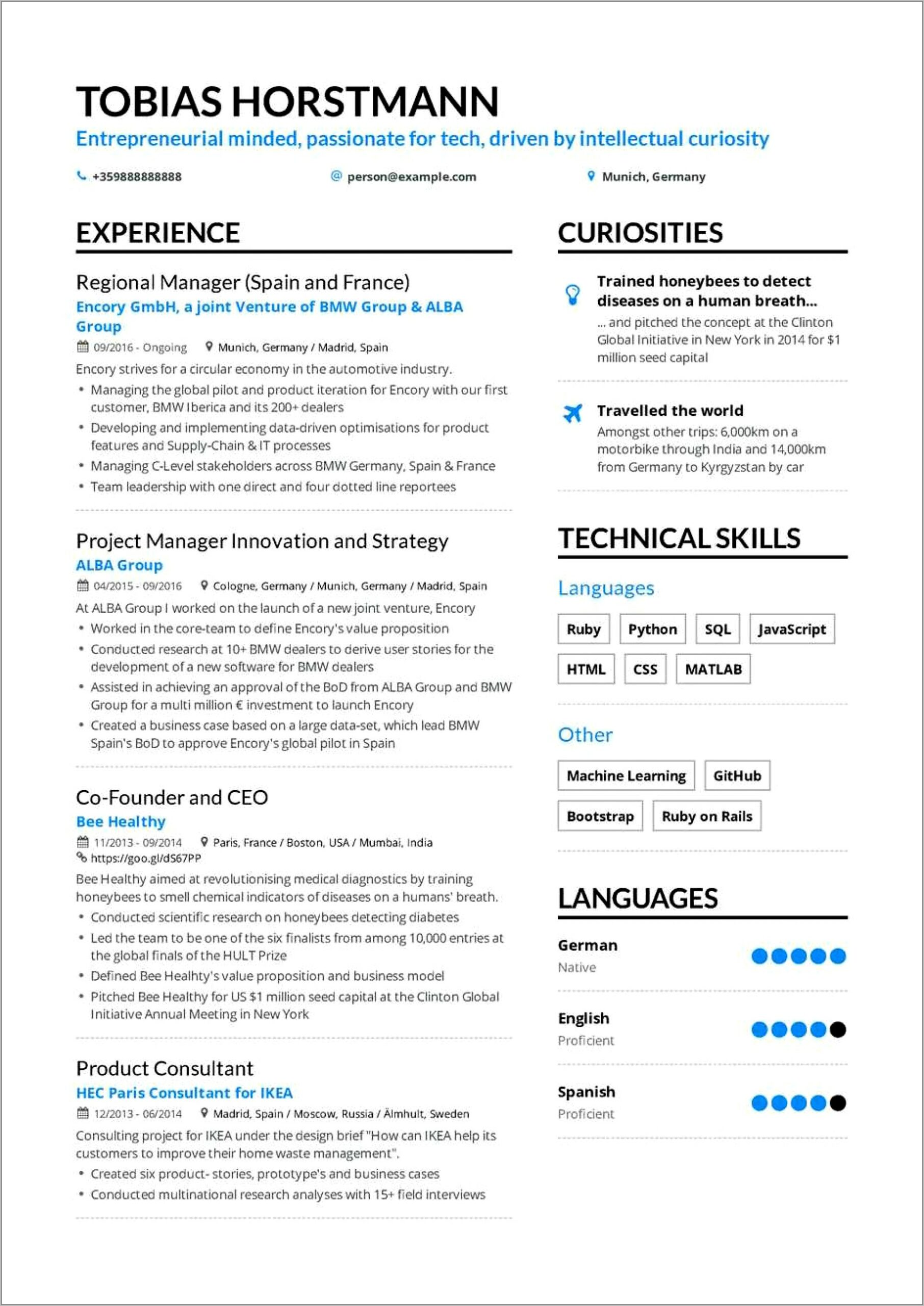 Free Entry Level Resume Templates For Word