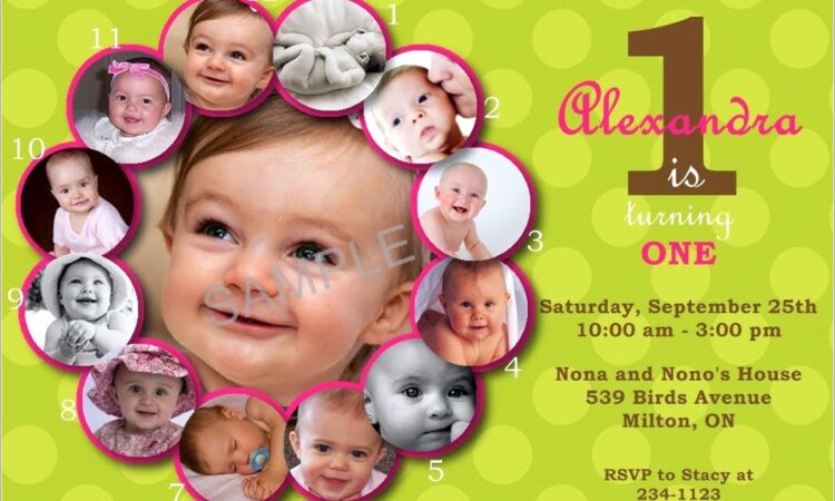 Free First Birthday Invitation Templates