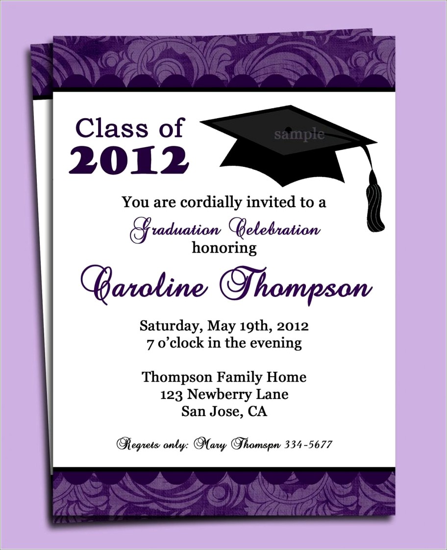 Free Graduation Bbq Invitations