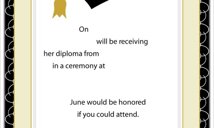 Free Graduation Invitation Templates 2019