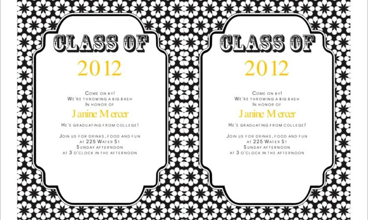 Free Graduation Invitation Templates