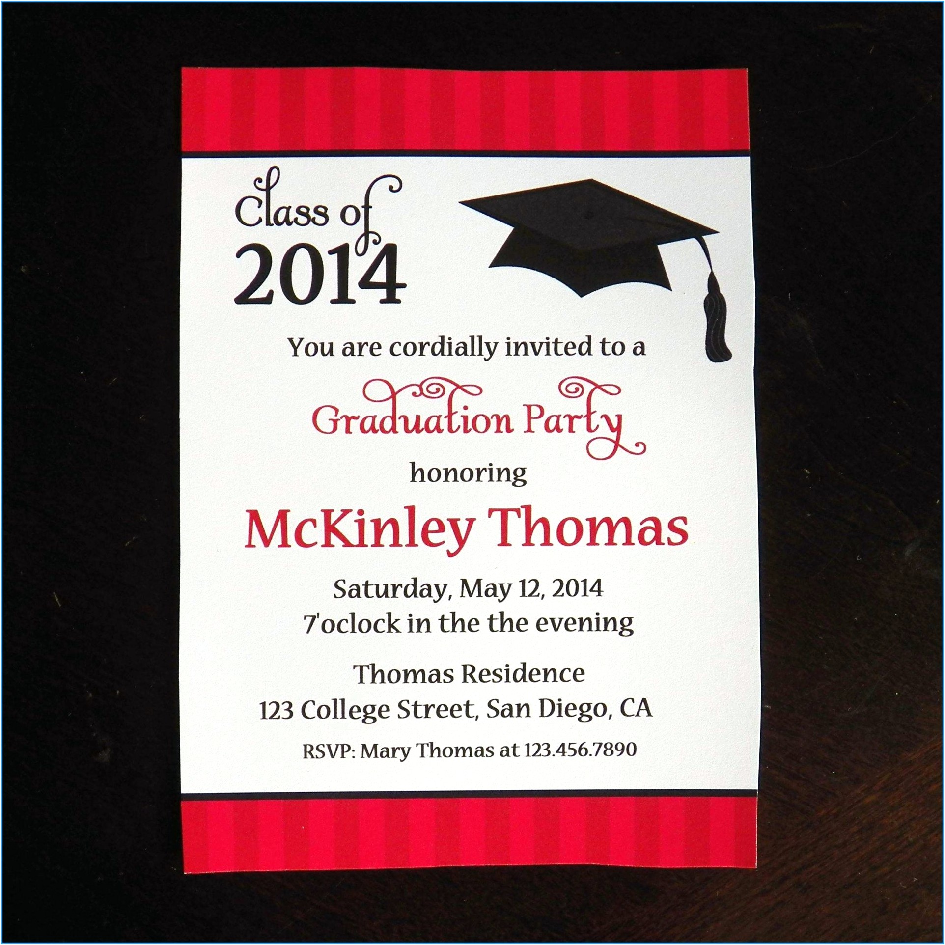 Free Graduation Invitation Templates With Pictures