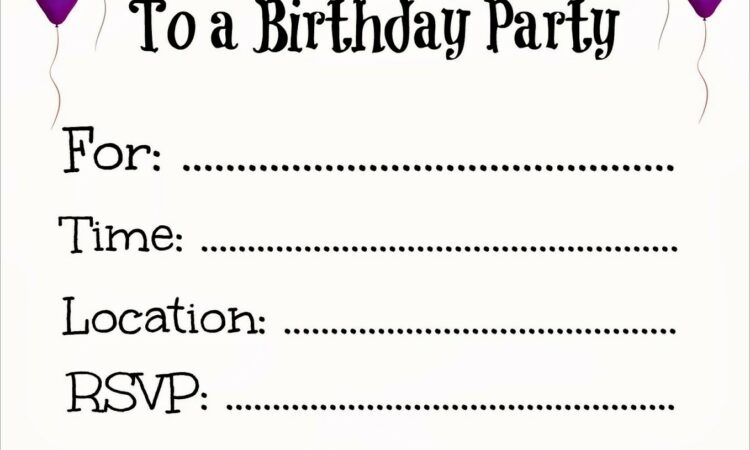 Free Invitation Templates For 21st Birthday