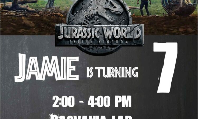 Free Jurassic Birthday Invitations