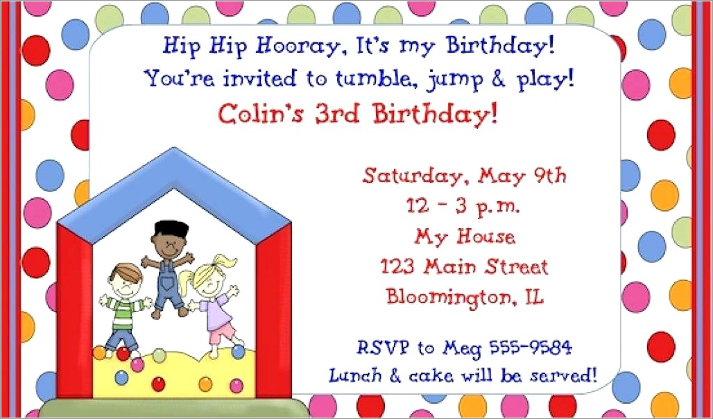 Free Kids Birthday Invitations