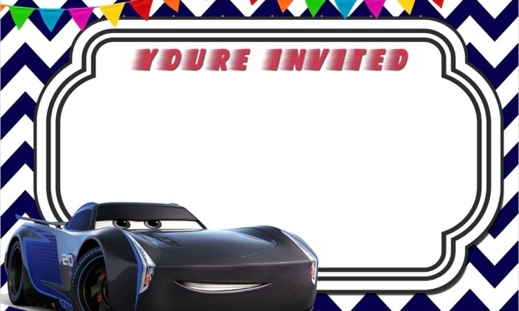 Free Lightning Mcqueen Invitation Template