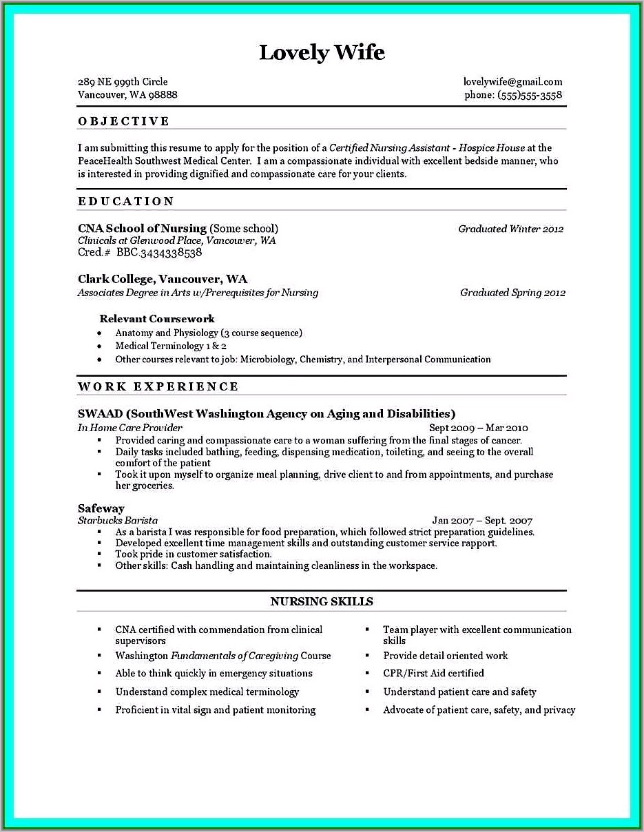 Free Lpn Resume Template Download