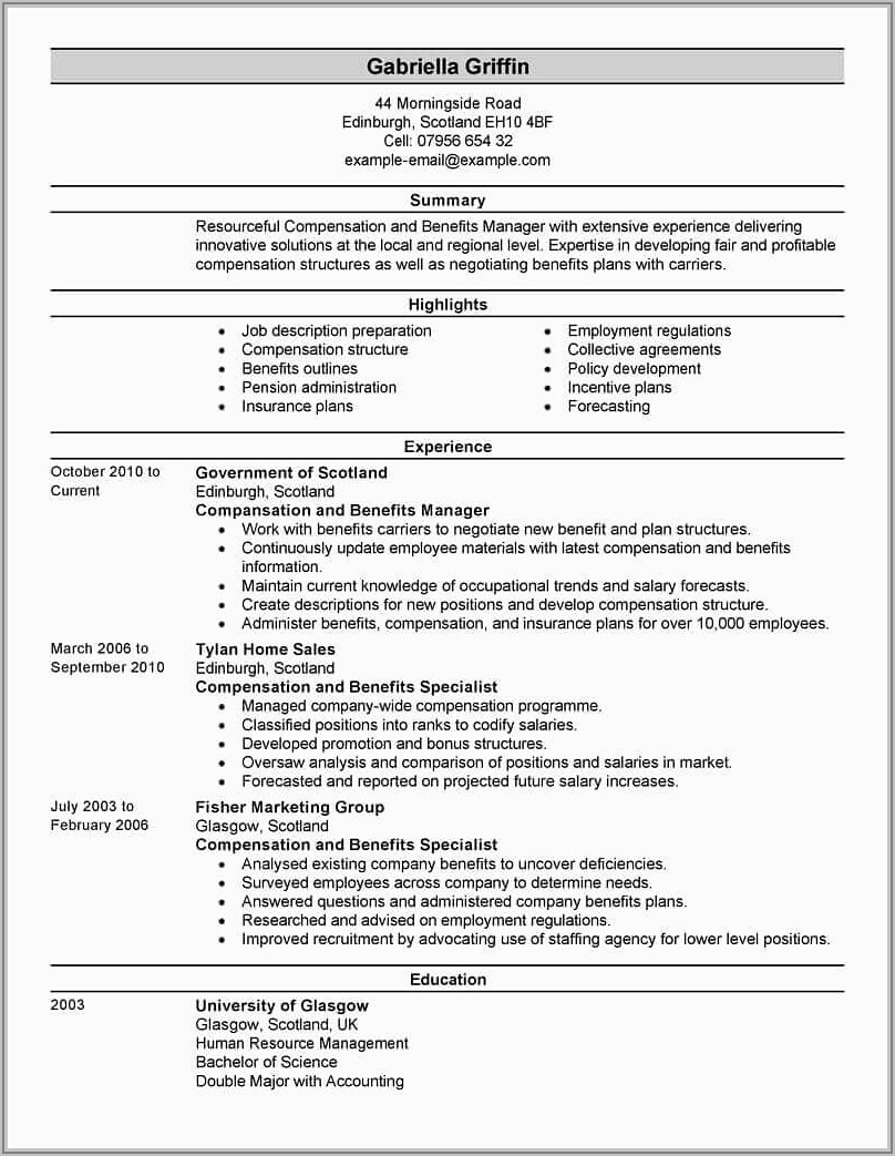 Free Manager Resume Samples