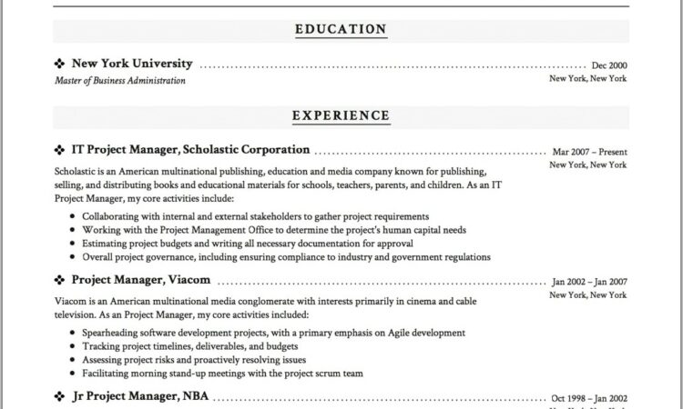 Free Manager Resume Template Microsoft Word