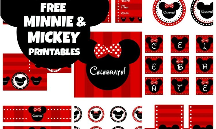 Free Mickey And Minnie Birthday Invitations