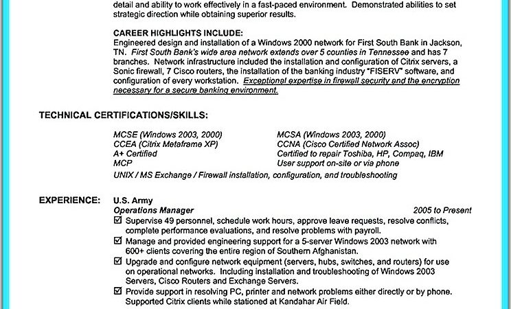 Free Military To Civilian Resume Builder