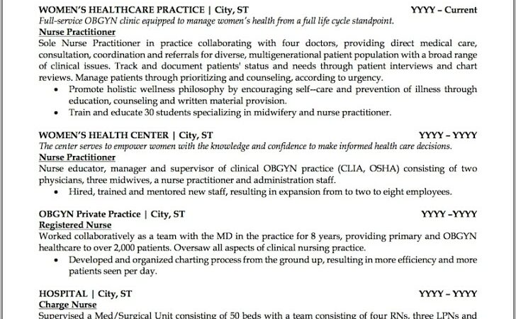 Free Nurse Practitioner Resume Examples