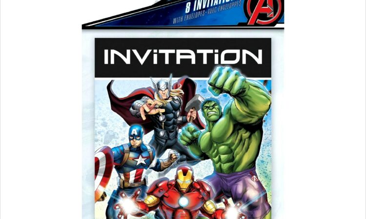 Free Online Avengers Birthday Invitations