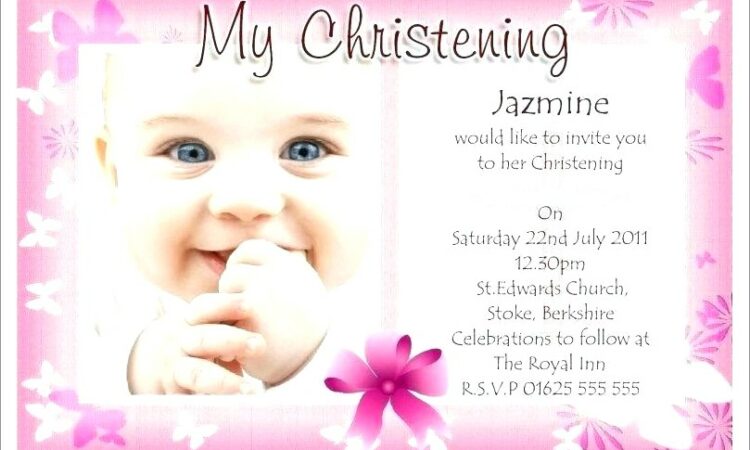 Free Online Baby Dedication Invitations