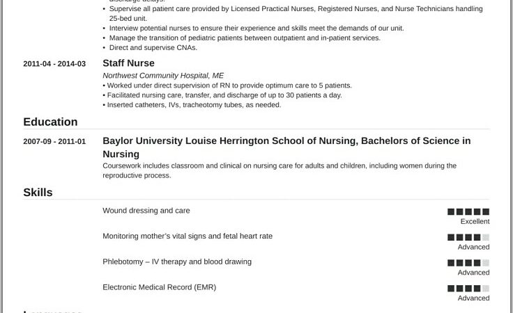 Free Online Nursing Resume Templates