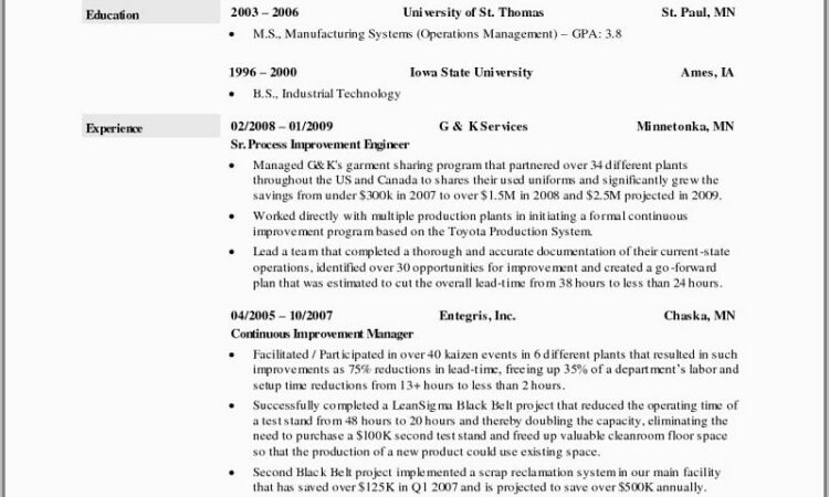 Free Operations Manager Resume Samples