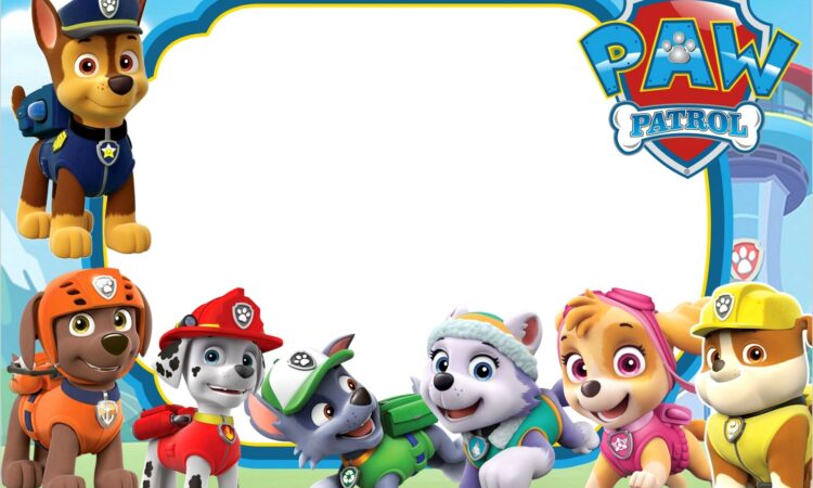 Free Paw Patrol Invitation Template Download