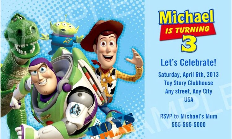 Free Personalized Toy Story Birthday Invitations