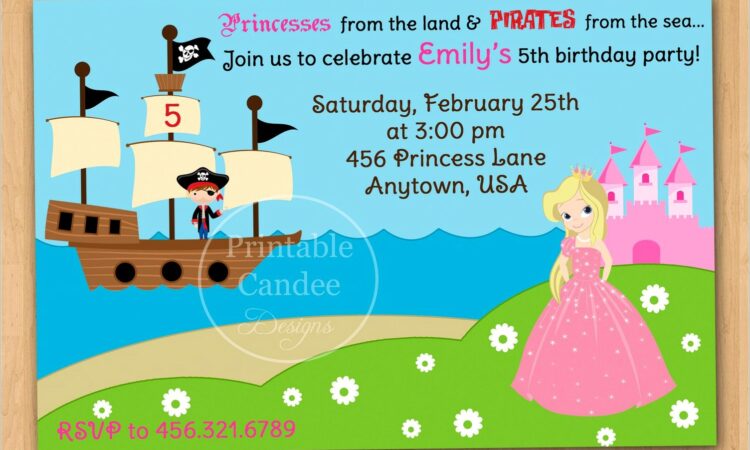 Free Pirate Birthday Invitations