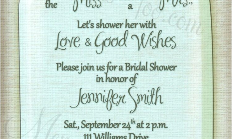 Free Printable Mason Jar Invitations