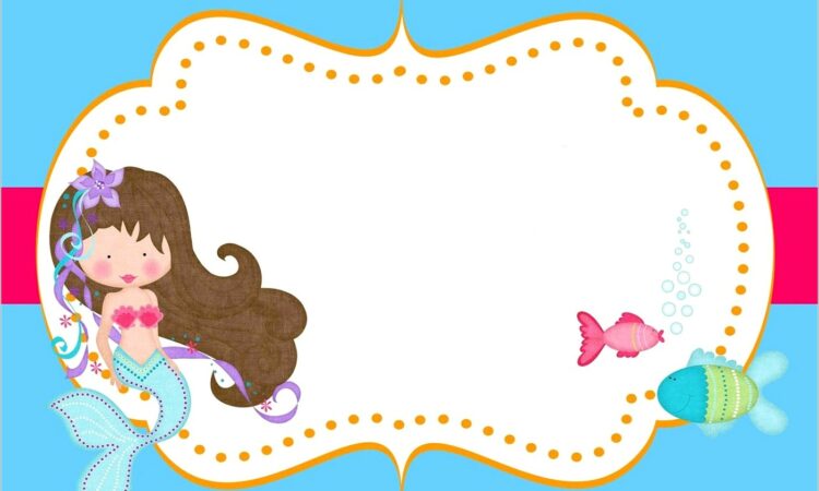 Free Printable Mermaid Invitation Templates