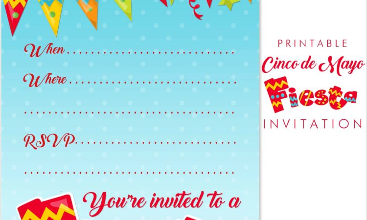 Free Printable Mexican Fiesta Invitations