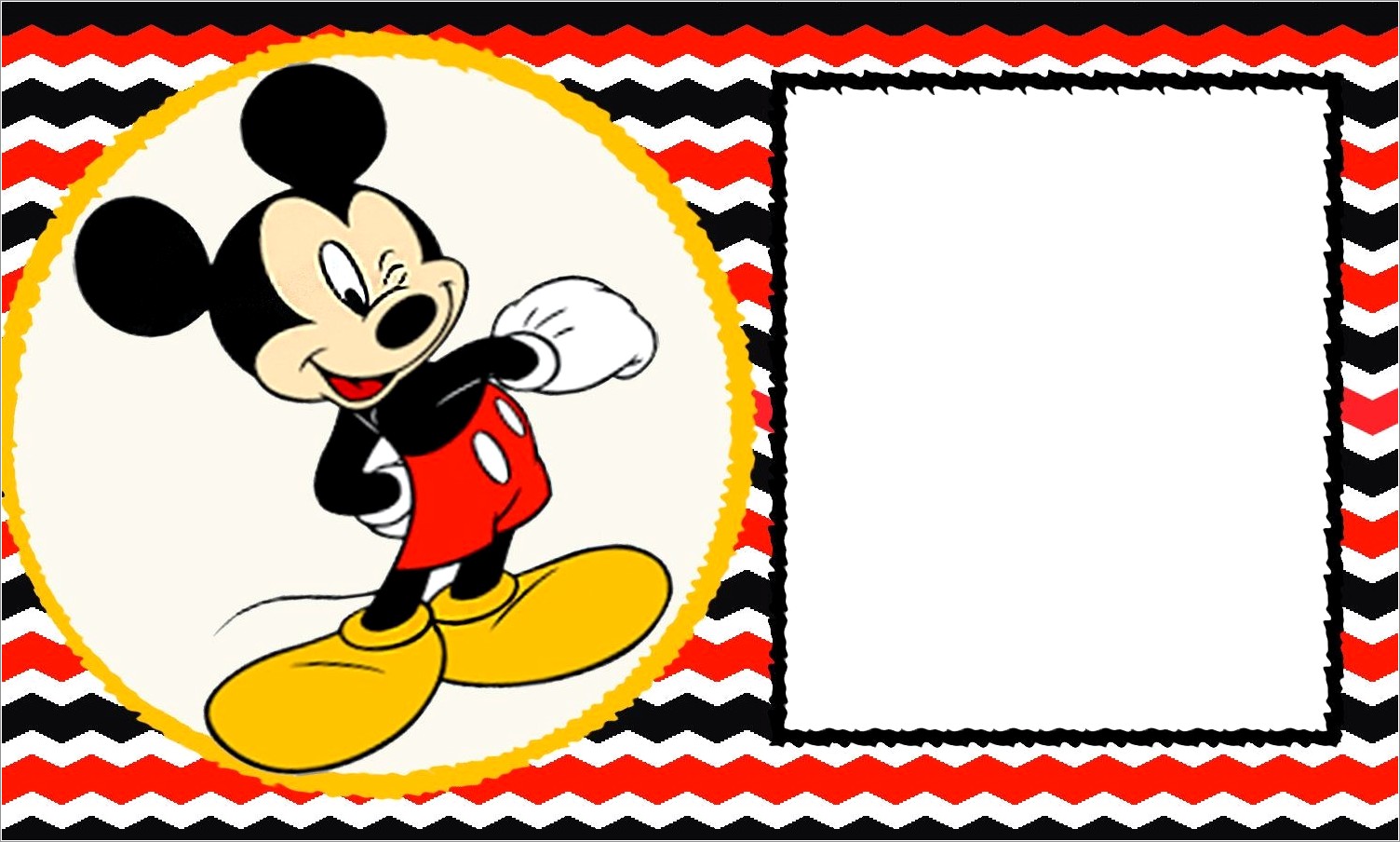 Free Printable Mickey Mouse Invitations