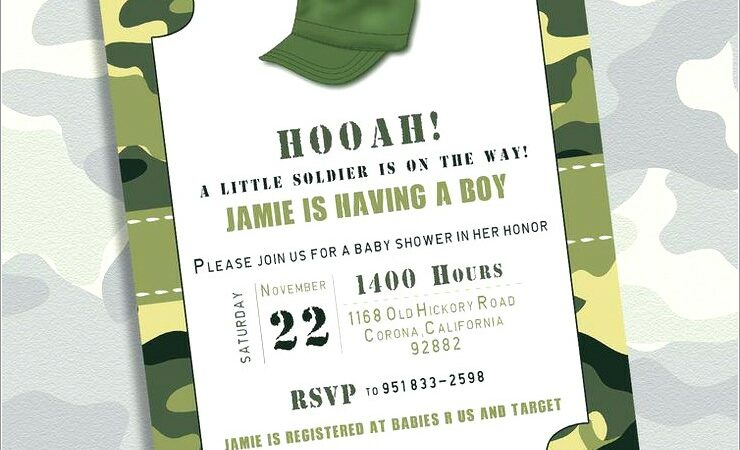 Free Printable Military Birthday Invitations