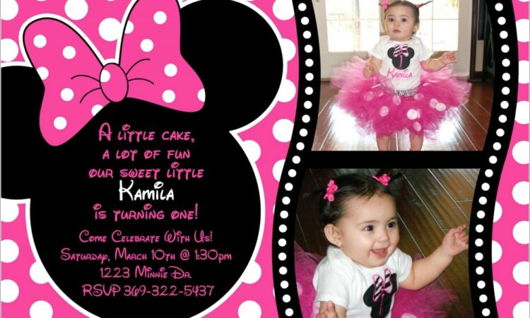 Free Printable Minnie Mouse Birthday Invitations