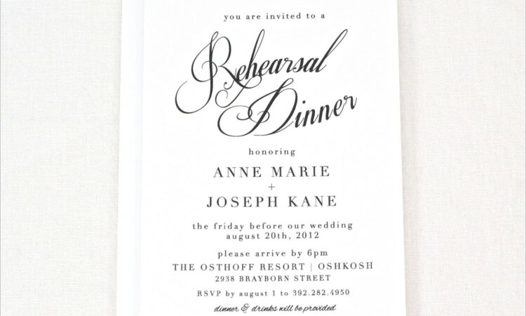 Free Printable Rehearsal Dinner Invitations