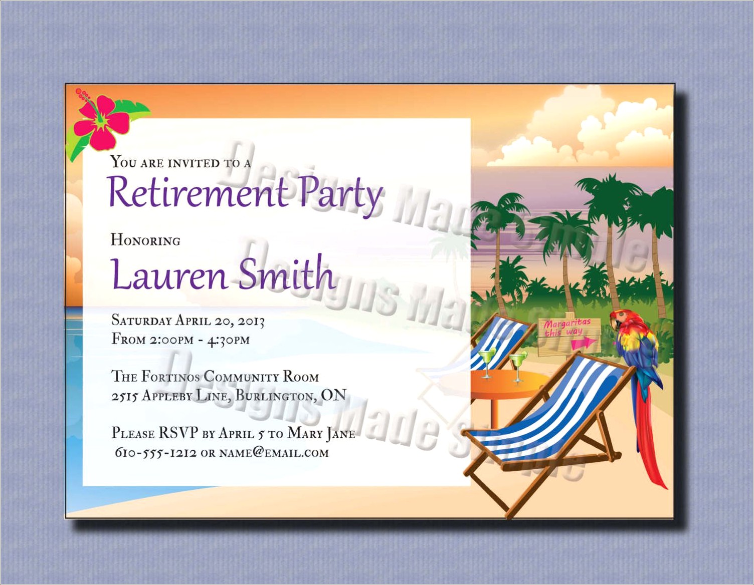 Free Printable Retirement Invitations
