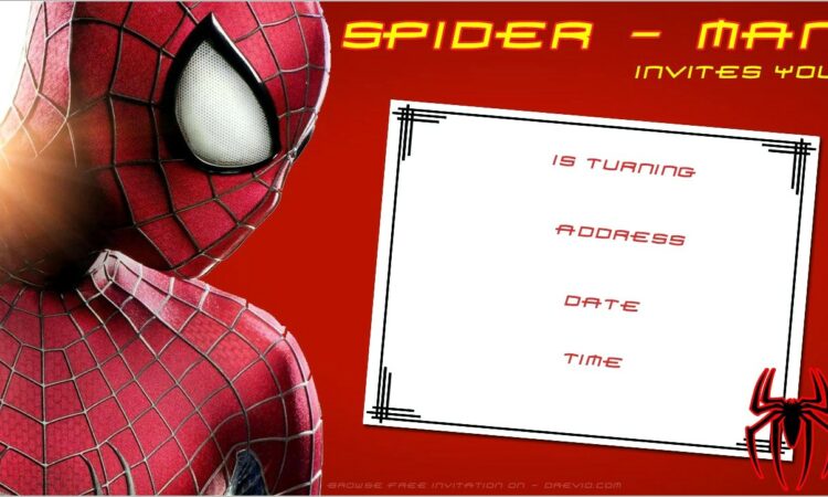 Free Printable Spiderman Invitations