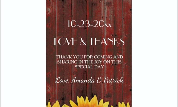 Free Printable Sunflower Wedding Invitation Templates