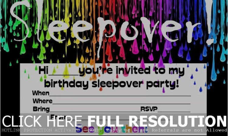 Free Printable Teenage Birthday Invitations