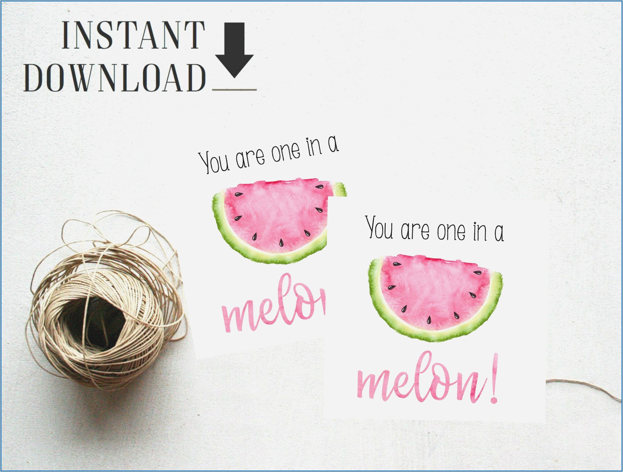 Free Printable Watermelon Birthday Invitations