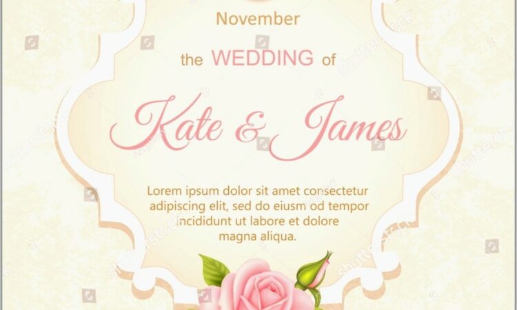 Free Reception Invitation Templates For Word