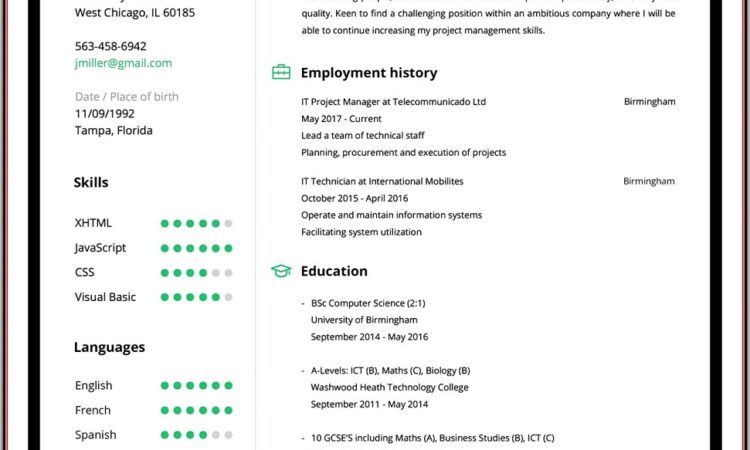 Free Resume Builder Download For Mac