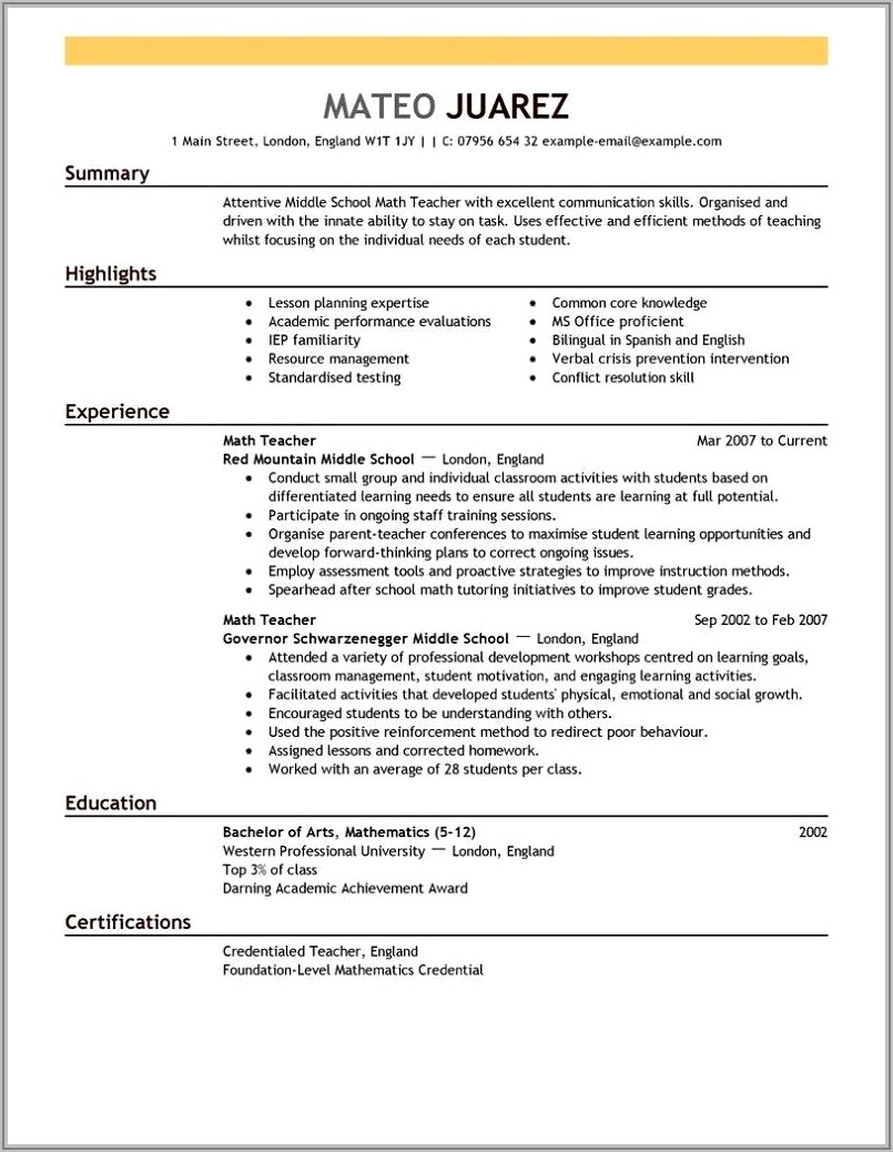 Free Resume Builder Printable