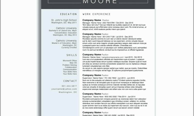 Free Resume Builders To Save And Print