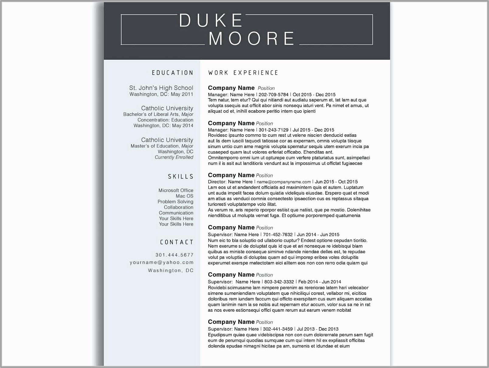 Free Resume Builders To Save And Print